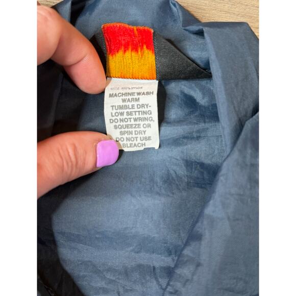 Vintage Pla-Jac by Dunbrooke Parkview Windbreaker Jacket Navy Blue Nylon Size XL - Picture 4 of 5